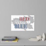 Load image into Gallery viewer, Bed Wine Blue Wall Decals