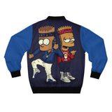 Load image into Gallery viewer, Chill Bart Simpson Bomber Jacket