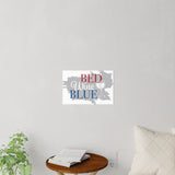 Load image into Gallery viewer, Bed Wine Blue Wall Decals