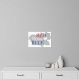 Load image into Gallery viewer, Bed Wine Blue Wall Decals