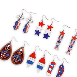 Load image into Gallery viewer, 4th of July Earrings