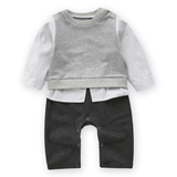 Load image into Gallery viewer, Baby Boy Sweater Vest Outfit