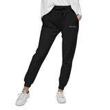 Load image into Gallery viewer, Black &amp; White logo Unisex fleece sweatpants