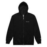 Load image into Gallery viewer, Black &amp; White logo Unisex heavy blend zip hoodie